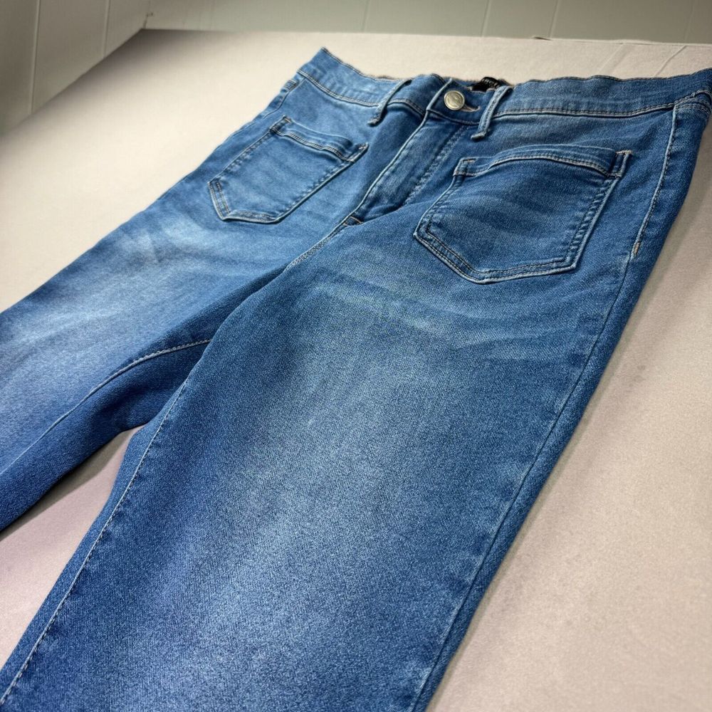 Nanette Lepore Jeans Womens 12 Belle High Rise Skinny Denim Ankle Patch Pockets - Picture 8 of 11